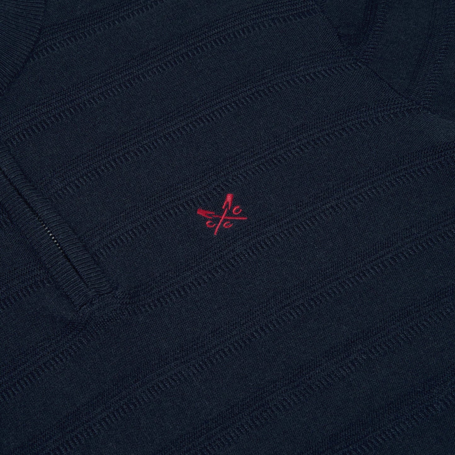 Crew Clothing Company Cashmere & Silk Blend Quarter Zip Jumper