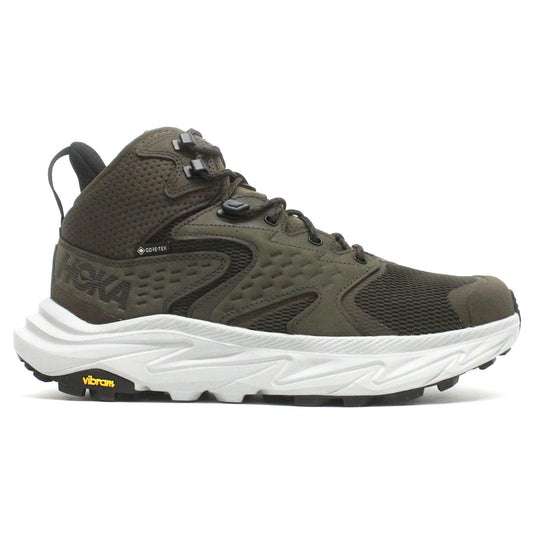 HOKA Mens Anacapa 2 Mid GTX Nubuck Textile Deep Umber Stardust Trainers 8 US
