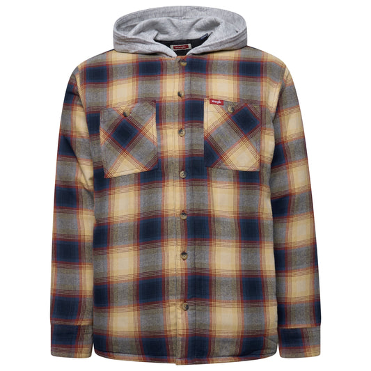 Wrangler Hooded Padded Shirt Jacket