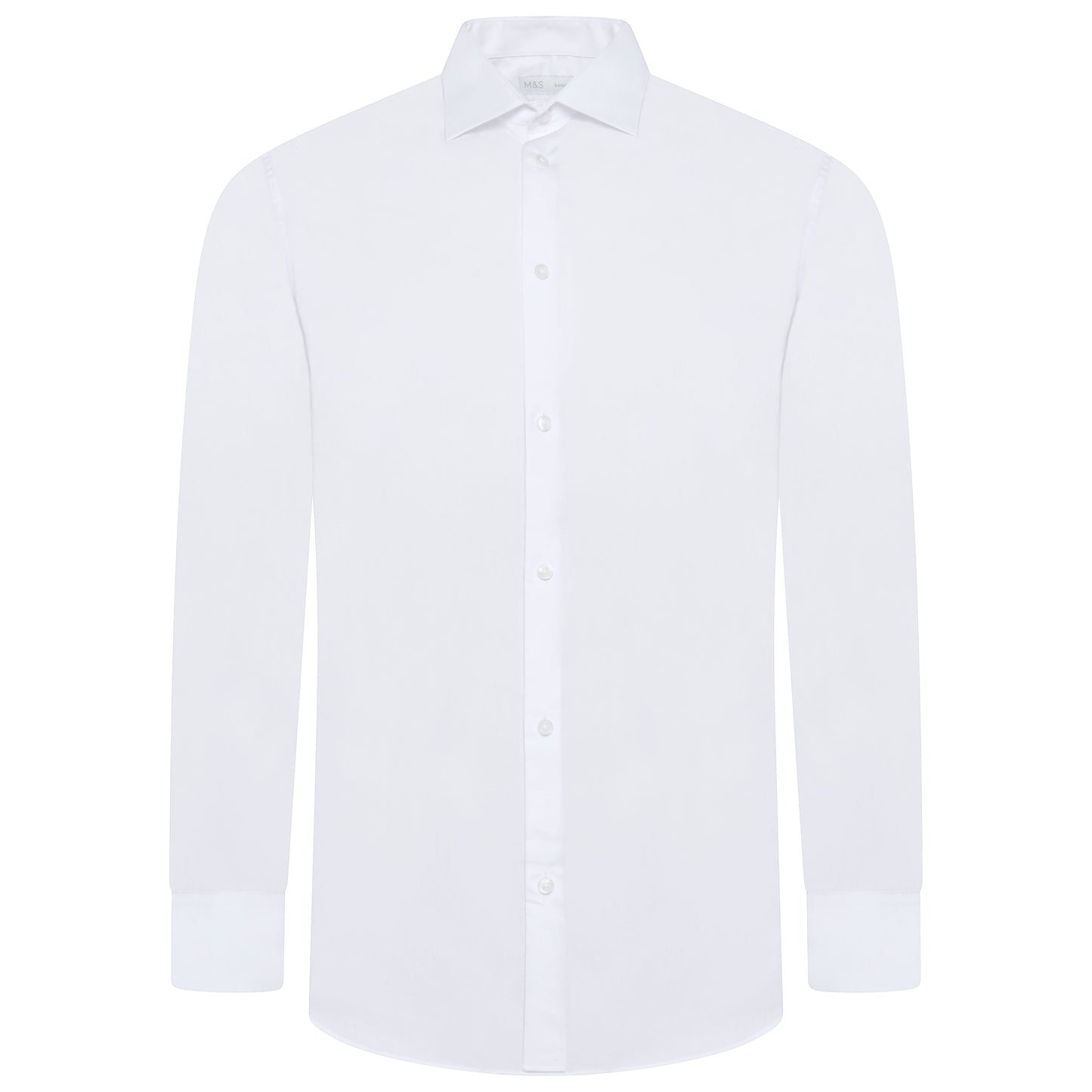 M&S Regular Fit Easy Iron Pure Cotton Shirt