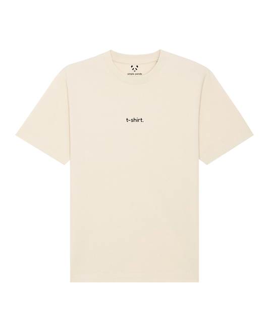 simple. t-shirt. natural-raw.